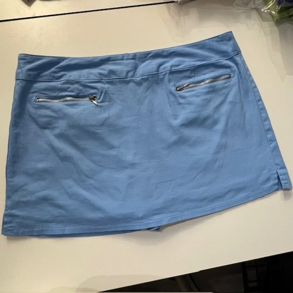 No Boundaries Women's Skort, Light Blue, Junior Size 19